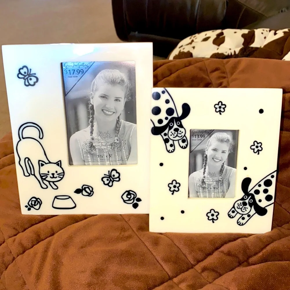📸Set of pet themed photo frames